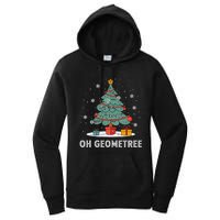 Christmas Geometry Teacher Xmas Math Equations Geometreetree Women's Pullover Hoodie