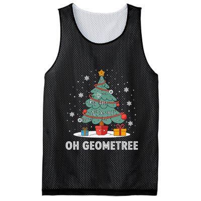 Christmas Geometry Teacher Xmas Math Equations Geometreetree Mesh Reversible Basketball Jersey Tank