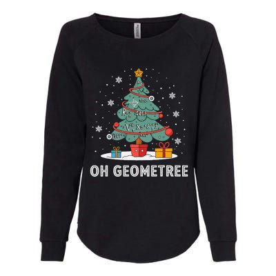 Christmas Geometry Teacher Xmas Math Equations Geometreetree Womens California Wash Sweatshirt