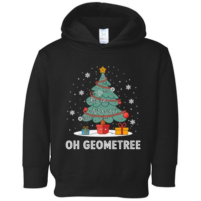 Christmas Geometry Teacher Xmas Math Equations Geometreetree Toddler Hoodie