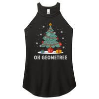 Christmas Geometry Teacher Xmas Math Equations Geometreetree Women's Perfect Tri Rocker Tank