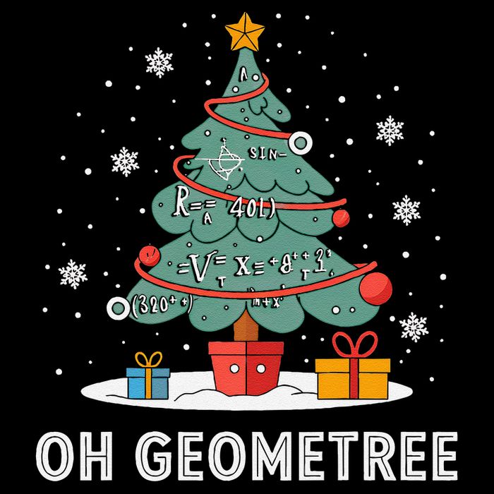 Christmas Geometry Teacher Xmas Math Equations Geometreetree Wool Snapback Cap