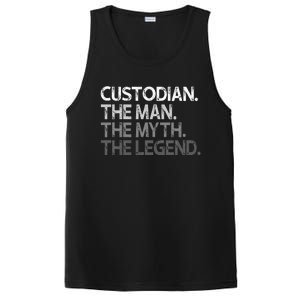 Custodian Gift The Man Myth Legend PosiCharge Competitor Tank