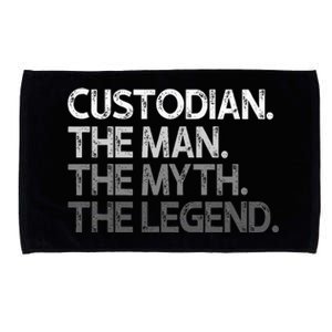 Custodian Gift The Man Myth Legend Microfiber Hand Towel