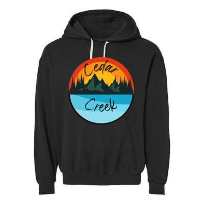 Camping Graphic Tee. Cedar Creek Graphic Tee. Garment-Dyed Fleece Hoodie