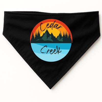 Camping Graphic Tee. Cedar Creek Graphic Tee. USA-Made Doggie Bandana