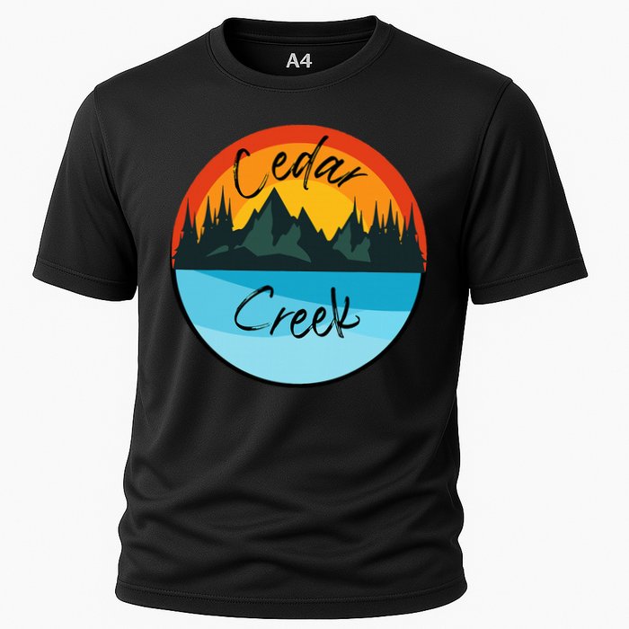 Camping Graphic Tee. Cedar Creek Graphic Tee. Performance Shirt