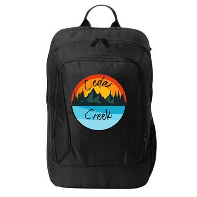Camping Graphic Tee. Cedar Creek Graphic Tee. City Backpack