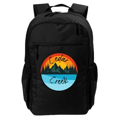 Camping Graphic Tee. Cedar Creek Graphic Tee. Backpack
