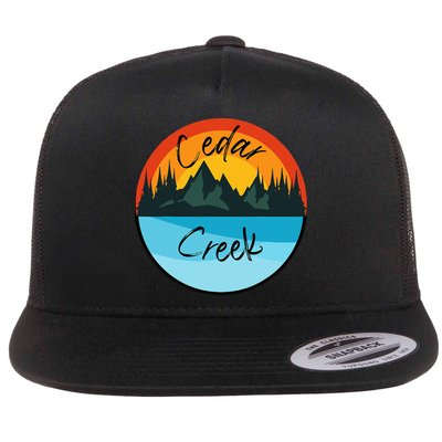 Camping Graphic Tee. Cedar Creek Graphic Tee. Flatbill Hat
