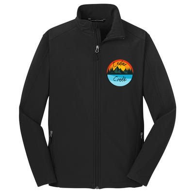 Camping Graphic Tee. Cedar Creek Graphic Tee. Core Soft Shell Jacket