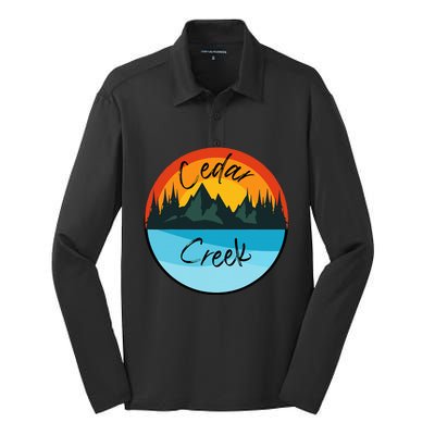 Camping Graphic Tee. Cedar Creek Graphic Tee. Silk Touch Performance Long Sleeve Polo