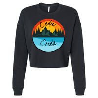 Camping Graphic Tee. Cedar Creek Graphic Tee. Cropped Pullover Crew