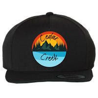 Camping Graphic Tee. Cedar Creek Graphic Tee. Wool Snapback Cap