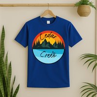 Camping Graphic Tee. Cedar Creek Graphic Tee. T-Shirt