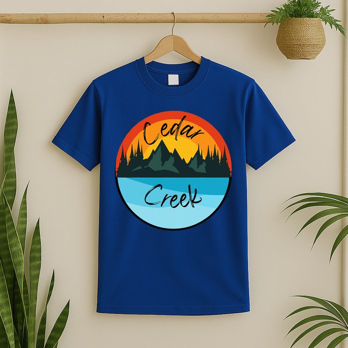 Camping Graphic Tee. Cedar Creek Graphic Tee. T-Shirt