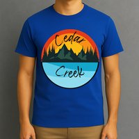 Camping Graphic Tee. Cedar Creek Graphic Tee. T-Shirt