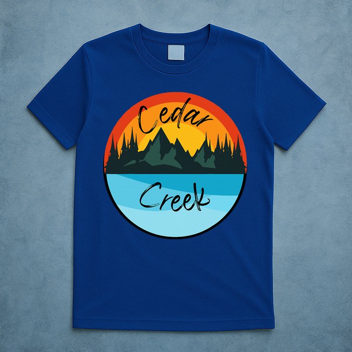 Camping Graphic Tee. Cedar Creek Graphic Tee. T-Shirt