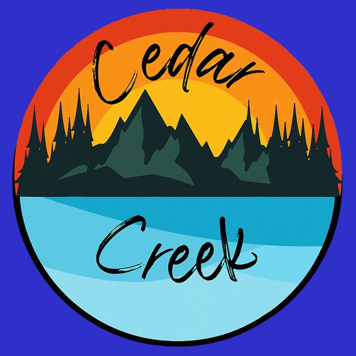 Camping Graphic Tee. Cedar Creek Graphic Tee. T-Shirt