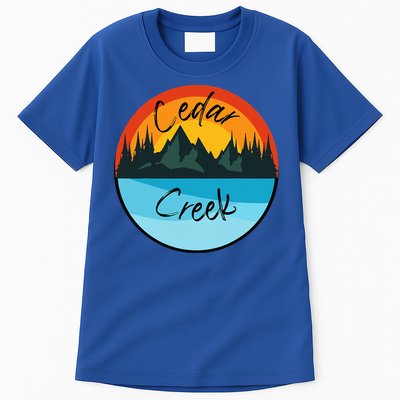 Camping Graphic Tee. Cedar Creek Graphic Tee. Tall T-Shirt