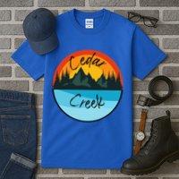 Camping Graphic Tee. Cedar Creek Graphic Tee. Tall T-Shirt