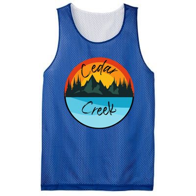 Camping Graphic Tee. Cedar Creek Graphic Tee. Mesh Reversible Basketball Jersey Tank