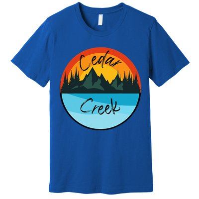 Camping Graphic Tee. Cedar Creek Graphic Tee. Premium T-Shirt