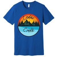 Camping Graphic Tee. Cedar Creek Graphic Tee. Premium T-Shirt