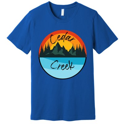 Camping Graphic Tee. Cedar Creek Graphic Tee. Premium T-Shirt