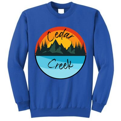Camping Graphic Tee. Cedar Creek Graphic Tee. Tall Sweatshirt