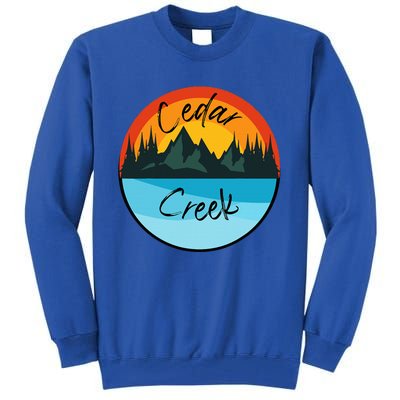 Camping Graphic Tee. Cedar Creek Graphic Tee. Tall Sweatshirt