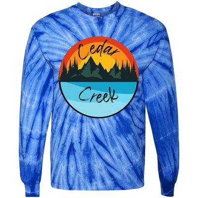 Camping Graphic Tee. Cedar Creek Graphic Tee. Tie-Dye Long Sleeve Shirt