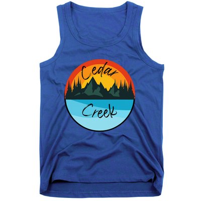 Camping Graphic Tee. Cedar Creek Graphic Tee. Tank Top