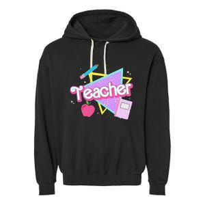 Cute Ghost Team Pre K Boo Crew Halloween Teacher Student Garment-Dyed Fleece Hoodie