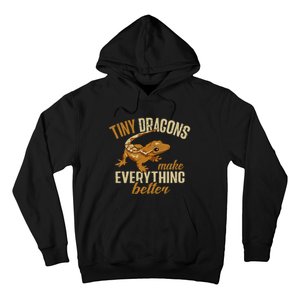 Crested Gecko Tiny Dragons Make Everything Better Hoodie