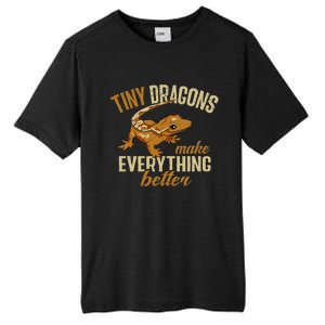 Crested Gecko Tiny Dragons Make Everything Better Tall Fusion ChromaSoft Performance T-Shirt