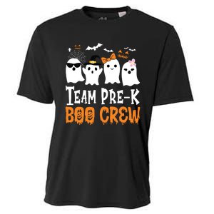 Cute Ghost Team Pre K Boo Crew Halloween Teacher Student Cooling Performance Crew T-Shirt