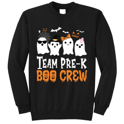 Cute Ghost Team Pre K Boo Crew Halloween Teacher Student Sweatshirt