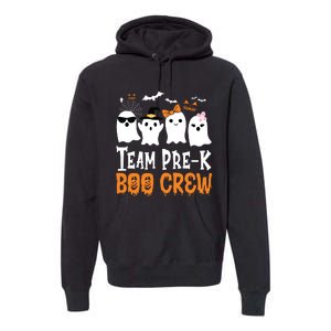 Cute Ghost Team Pre K Boo Crew Halloween Teacher Student Premium Hoodie