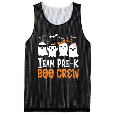 Cute Ghost Team Pre K Boo Crew Halloween Teacher Student Mesh Reversible Basketball Jersey Tank