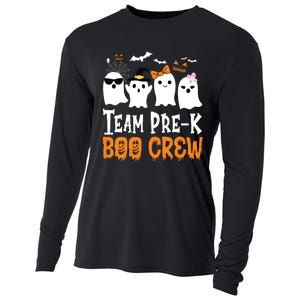 Cute Ghost Team Pre K Boo Crew Halloween Teacher Student Cooling Performance Long Sleeve Crew