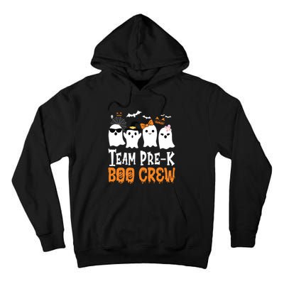 Cute Ghost Team Pre K Boo Crew Halloween Teacher Student Tall Hoodie