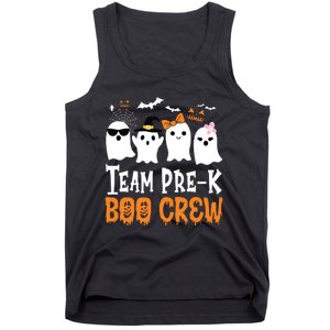 Cute Ghost Team Pre K Boo Crew Halloween Teacher Student Tank Top