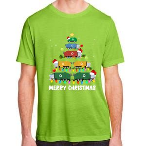 Cute Garbage Truck Christmas Tree Lights Ornat Decor Xmas Meaningful Gift Adult ChromaSoft Performance T-Shirt