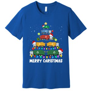 Cute Garbage Truck Christmas Tree Lights Ornat Decor Xmas Meaningful Gift Premium T-Shirt