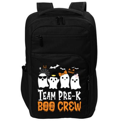 Cute Ghost Team Pre K Boo Crew Halloween Teacher Student Impact Tech Backpack