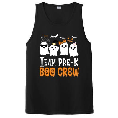 Cute Ghost Team Pre K Boo Crew Halloween Teacher Student PosiCharge Competitor Tank