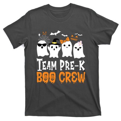 Cute Ghost Team Pre K Boo Crew Halloween Teacher Student T-Shirt