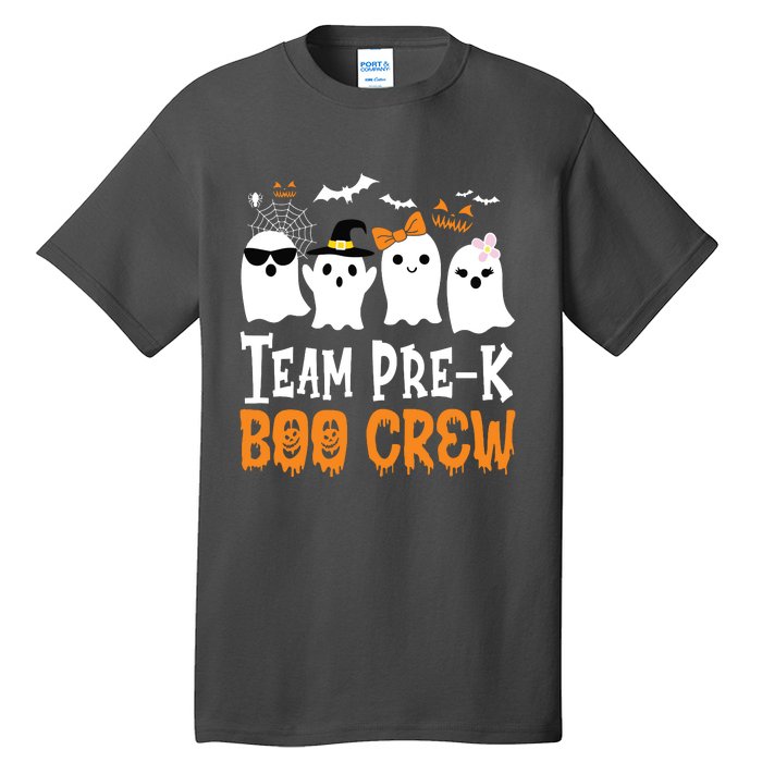 Cute Ghost Team Pre K Boo Crew Halloween Teacher Student Tall T-Shirt