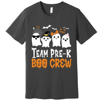 Cute Ghost Team Pre K Boo Crew Halloween Teacher Student Premium T-Shirt